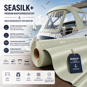 Seasilk+ Premium Bootsverdeckstoff – Hoch wasserdicht & Maritim-optimiert fabricso